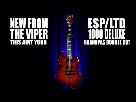 The ESP/LTD Viper 1000 Deluxe in Tiger Eye Sunburst