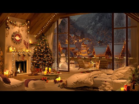 Chill Christmas Jazz 2025 🎅🎄  | Cozy Bedroom | Relax & Focus with a Cozy Holiday Ambience 🎄 4K Vibes