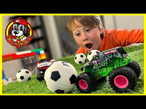 Monster Jam & Hot Wheels Monster Trucks Racing ⚽️ SOCCER CHALLENGE