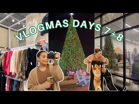 Days in the life, outlet shopping, mini haul + picking up the rental car // VLOGMAS DAYS 7+8