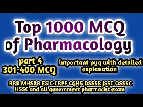 top1000mcqofpharmacology#rrbpharmacistexam#mhsrb pharmacist exam#jssc#dsssb#osssc#hssc#zp#esic#cghs