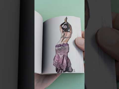 Practice It Is Truly Beautiful Art - Flipbook #Creativity #Flipbook #bellydance #dance #fusion