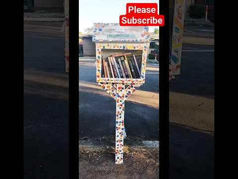 Street Library #books #share #giveaway #care #neighborhood #youtube #family #trend #viral #happy 🤝🫶👍