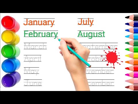 January February | जनवरी फरवरी | January February ki spelling | mahino ke naam |  months name