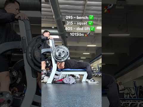 295 bench ugly rep but we hit that shit