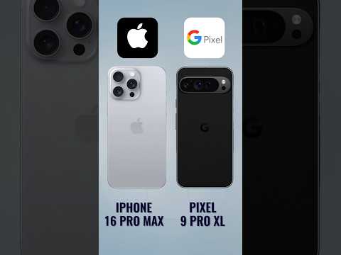 iPhone 16 Pro Max VS Pixel 9 Pro XL, Shorts Comparison | LEAK #pixel9pro #pixel9proxl #iphone16