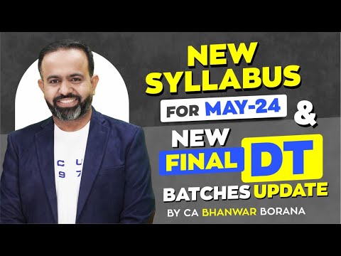 New Syllabus and CA FINAL New Batch Details