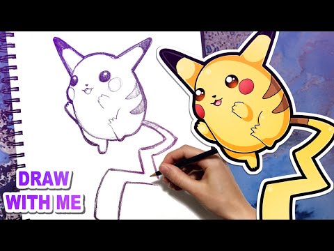 How to Draw Pikachu (Pencil) EASY Art Lesson