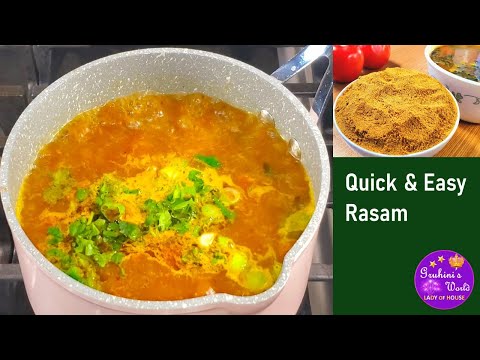 Quick & Easy Rasam with Homemade Masala