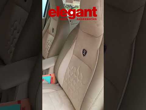 Luxurious Leather Touch Fabric Car Seat Cover - Beige | Maruti Dzire Installation #himachalpradesh