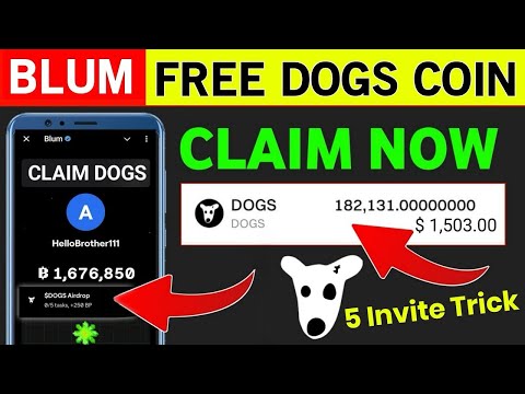 How to Earn FREE $DOGS coins on BLUM (Limited TIME)