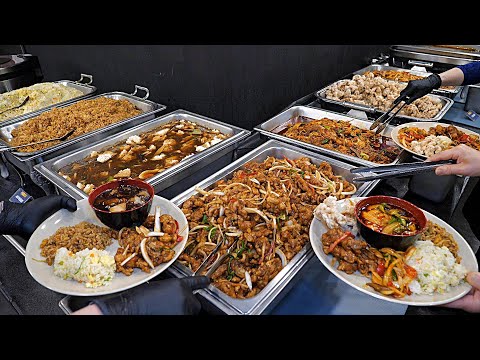 Really? Only $8!! Luxurious quality unlimited Chinese style food buffet / Korean street food