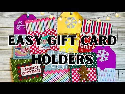 EASY Gift Card Holders | No DIES! No scoreboard!