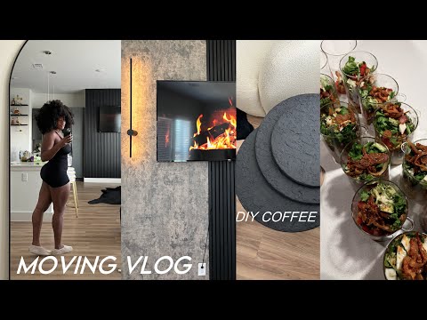 MOVING VLOG! CLOSET-ORGANIZATION, MEAL PREP, DIY ACCENT WALL, APARTMENT UPDATES & MORE