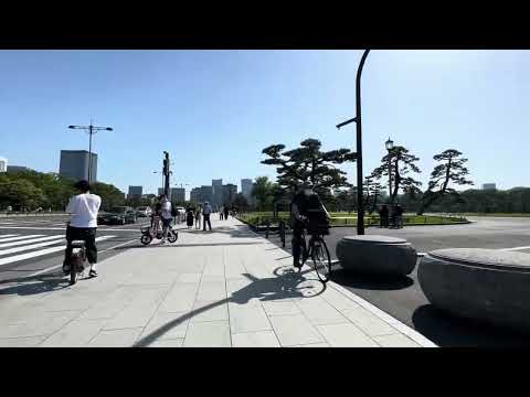 自転車で大手町から皇居までの景色を1.5倍のスピードでお届きます Bicycle ride from Otemachi to Imperial Palace