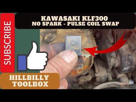 Kawasaki KLF300 Bayou no spark condition: Pulse coil swap - The HillBilly ToolBox Way