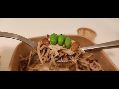 Thai Convenient Food-  Noodle Salad with Peanut Dressing 🇹🇭🥗🥜