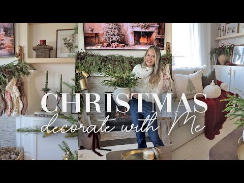 CHRISTMAS DECORATE WITH ME || CHRISTMAS DECORATING IDEAS 2024 || LIVING ROOM CHRISTMAS DECORATING