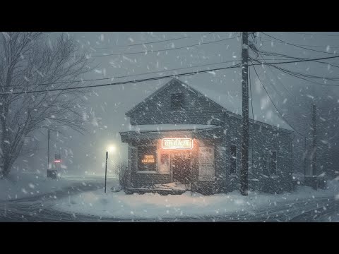 Heavy Blizzard at a Wooden Cabin | Snow Ambience & Wind Sound Effect for Sleep, Study & Relaxation