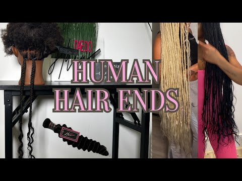 Human Hair Ends /2 METHODS💇🏽‍♀️