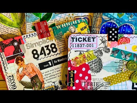 INDEX Card ART Ideas | Create Beautiful Paper Collages | Junk Journal Ideas | #indexcardchallenge