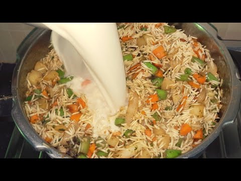 కొబ్బరిపాలతో వెజిటేబుల్ బిర్యాని|Vegetable biryani with coconut milk in telugu|Veg Pulav recipe