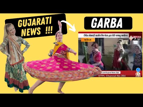 WE ENDED UP ON GUJARATI NEWS dancing GARBA ▹JenniJi