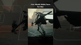 HOW MIYABI MAINS FARM FOR HER... #hoshimimiyabi #miyabi #ZenlessZoneZero #绝区零 #絕區零 #ゼンレスゾーンゼロ