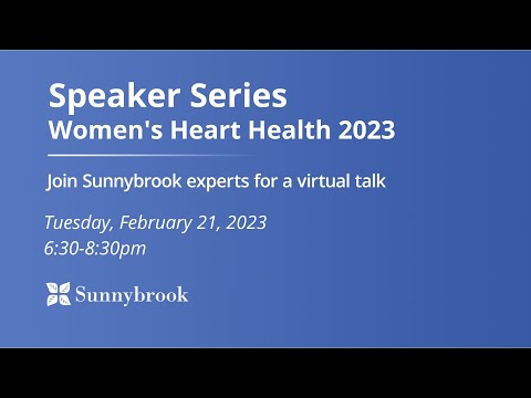 Speaker Series — Women's Heart Health