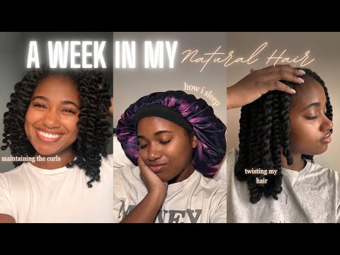 A Week In My Natural Hair (Twists Edition) | Styling, Scalp care, Maintaining my twists