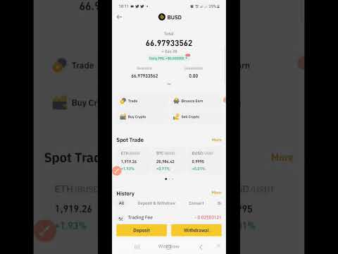 how to withdraw BUSD from binance to trust wallet