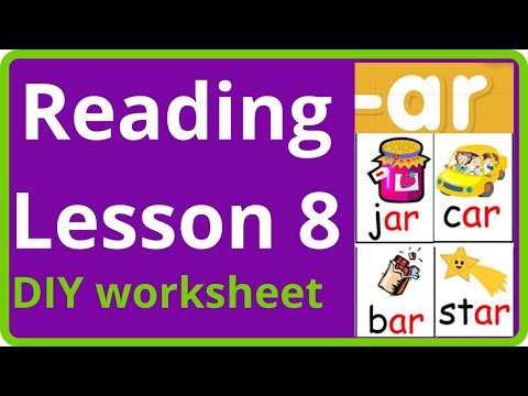 "AR" word family | blending | Rhyming words | short sentences and DIY WORKSHEET | ACTIVITY SHEET.