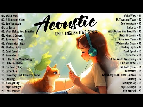 Chill English Acoustic Love Songs 2024 Cover 🔆 Acoustic Music 2024 New Songs to Motivated, Relaxed