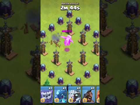 Max Baby dragon vs hidden tesla lvl3 #clashofclans #shortsvideo #youtubeshorts #shortvideo #shorts