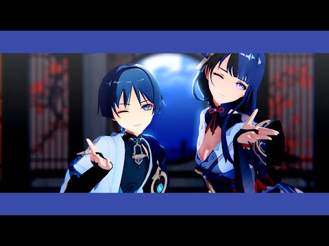 【原神MMD/Genshin Impact MMD】愛包ダンスホール【放浪者/雷電将軍】