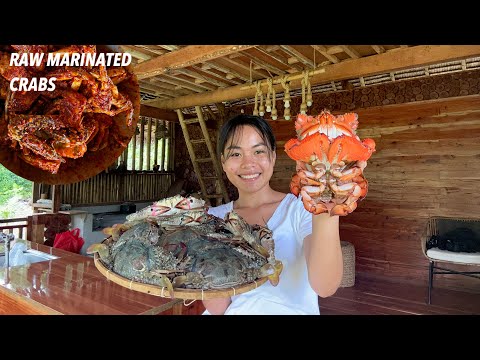 I made a Raw Marinated Crabs for the firsttime | Buttered Seafoods "Kuratsa" from freshmarket, Bohol