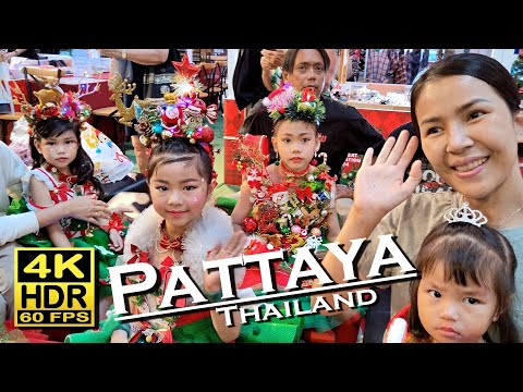 Christmas Pattaya , Central Marina 4K 60fps HDR  Dolby Atmos 💖  Thailand 🇹🇭