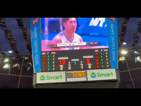 PHOENIX VS BRGY GINEBRA SAN MIGUEL First quarter PBA game..nka score agad si Scottie Thompson