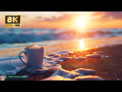 FANTASY Morning Music 528Hz - Relaxing Norwegian Beach - 8K Dolby Vision