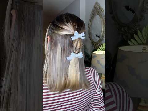 little bows moment 🤎 #hairstyle #hairtutorial