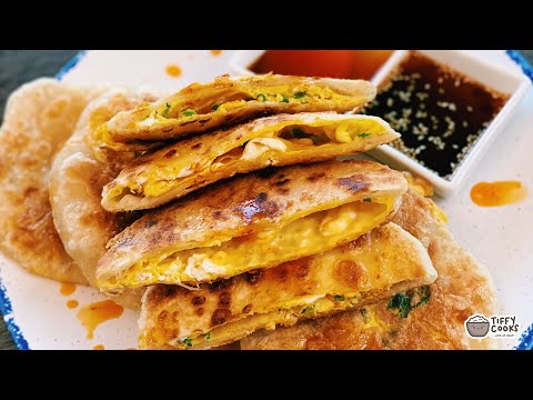 Crispy Egg Filled Pancakes (5 Ingredients)