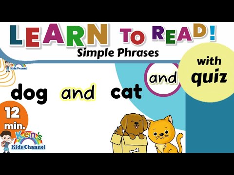 READING SIMPLE PHRASES with Sight Word "and" | Reading Phonics for Kids | Learn to Read