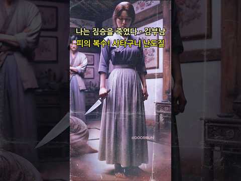 나는 짐승을 💥 죽였다 - 김부남 사건 #shorts #history #범죄 #역사 #유투브쇼츠 #두리번