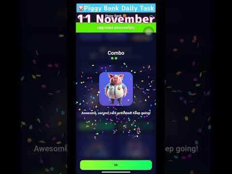 🐷Piggy Bank Daily Combo | 11 November #piggybank #daily #combo #Today #11november #telegram #game