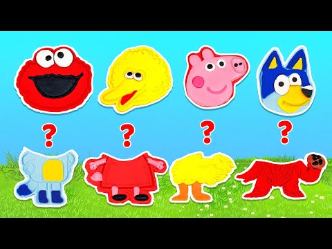 Kids, Let's Create Sesame Street, Peppa Pig and Bluey Characters with Play Doh!