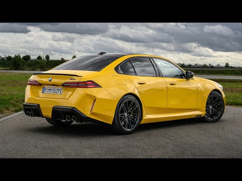 BMW M5 Speed Yellow 2025 - Driving, Exterior, Interior