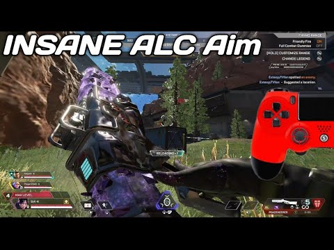 Insane Tracking Speed on Controller Max ALC sens 7, 10 Ads, Apex Legends