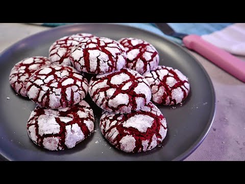 Red Velvet Crinkle Cookies | No Chill Needed Recipe