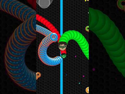 Worms zone io !! Cacing besar superhero Green Lantern || slither snake