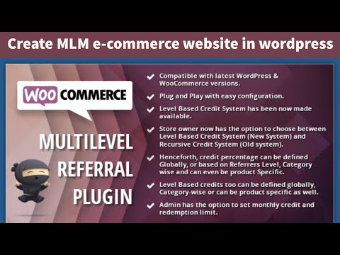 Create MLM website in wordpress | MLM E-commerce website in wordpress